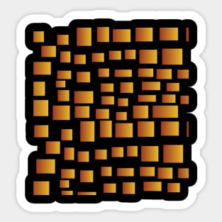 Gradient square pattern. Sticker